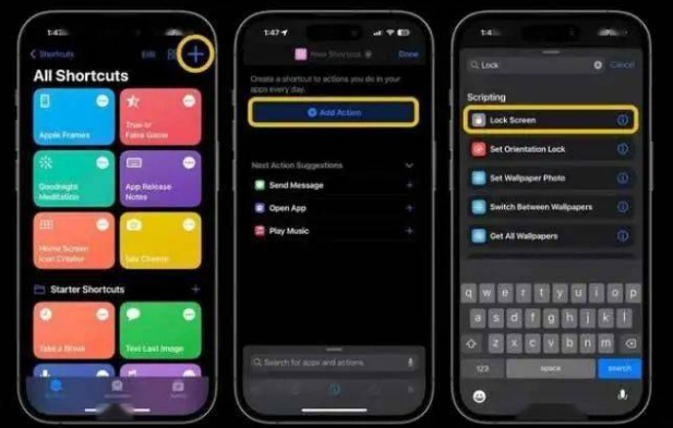 重庆苹果14锁屏维修店分享iPhone14升级iOS16.4后如何创建锁屏快捷方式 