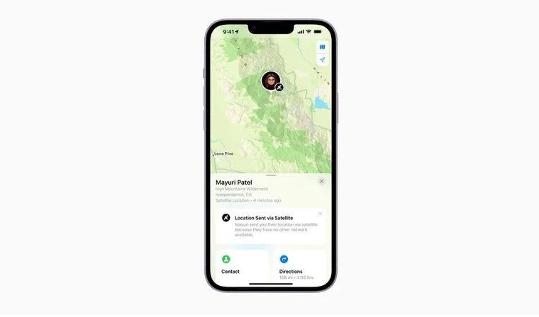 重庆苹果14维修分享iPhone14系列中 FindMy功能通过卫星分享位置方法教程 